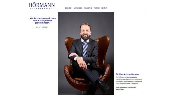 Website Screenshot: RA Mag. Andreas Hörmann - Rechtsanwalt - Mag. Andreas Hörmann | Graz - Date: 2023-06-15 16:02:34
