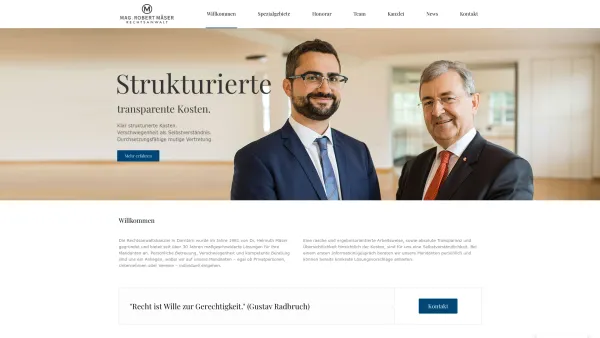 Website Screenshot: Dr. Helmuth Mäser Rechtsanwalt - Startseite - Rechtsanwalt Mäser - Date: 2023-06-15 16:02:34