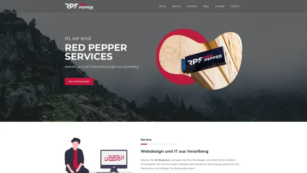 Website Screenshot: red pepper Services e.U. - red pepper Services | Webdesign und IT aus Vorarlberg - Date: 2023-06-14 10:46:49