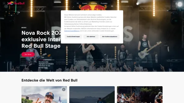 Website Screenshot: Red Bull GmbH - Red Bull verleiht Flügel - RedBull.com - Date: 2023-06-15 16:02:34