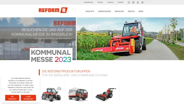 Website Screenshot: REFORM-WERKE Bauer & Co Gesellschaft m.b.H. - REFORM - Home - Date: 2023-06-26 10:19:53