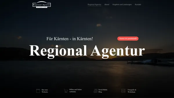 Website Screenshot: Regional Agentur Kärnten | Full Service Werbeagentur - Webdesign in Kärnten. Speziell für KMU, EPU und Vereine. - Date: 2023-06-26 10:19:53