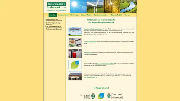 Website Screenshot: Regionalenergie Steiermark - Aktuelles - Regionalenergie Steiermark - Date: 2023-06-26 10:19:53