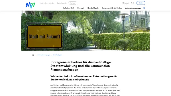Website Screenshot: REGIOPLAN INGENIEURE GmbH - MVV Regioplan - MVV Energie AG - Date: 2023-06-26 10:19:53