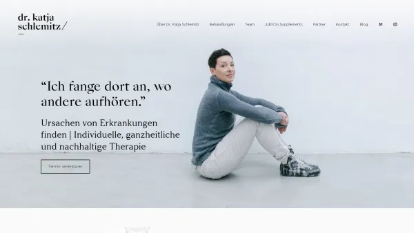 Website Screenshot: Dr. Elisabeth Schiner - Dr. Katja Schlemitz 1. Adresse für ursachenbasierte Ganzheitsmedizin Medizin in Österreich - Date: 2023-06-26 10:19:53