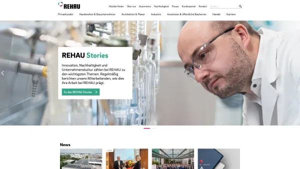 Website Screenshot: REHAU Gesellschaft m.b.H - REHAU Österreich | Kunststoffe & Polymer-Lösungen - Date: 2023-06-26 10:19:53