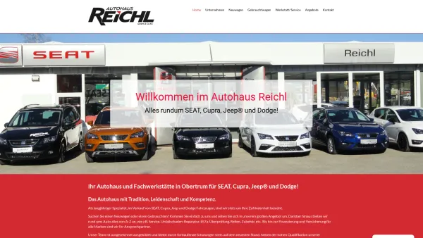 Website Screenshot: Einstiegsseite Autohaus Reichl - Autohaus Reichl GmbH & CoKG - Date: 2023-06-26 10:19:53