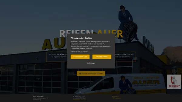 Website Screenshot: Reifen Auer KG - AUER Reifen KG - Reifen- und Felgenverkauf in Salzburg seit 1925 - Date: 2023-06-26 10:19:56