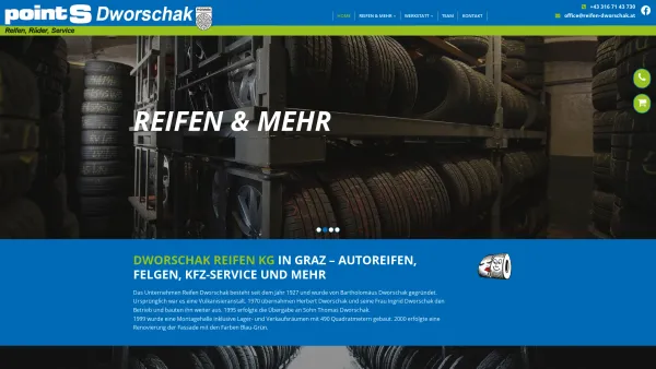 Website Screenshot: Reifen Dworschak reifen-dworschak.at - Dworschak Autoreifen in Graz - Date: 2023-06-14 10:44:45