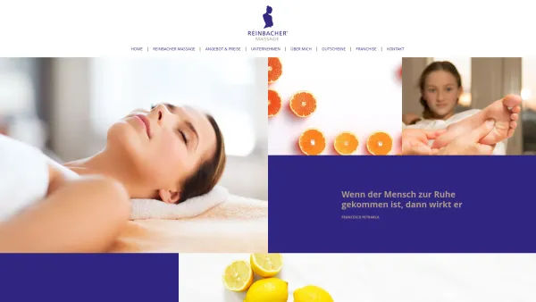 Website Screenshot: Reinbacher-Massage - reinbacher: Reinbacher Massage - Date: 2023-06-14 10:44:45