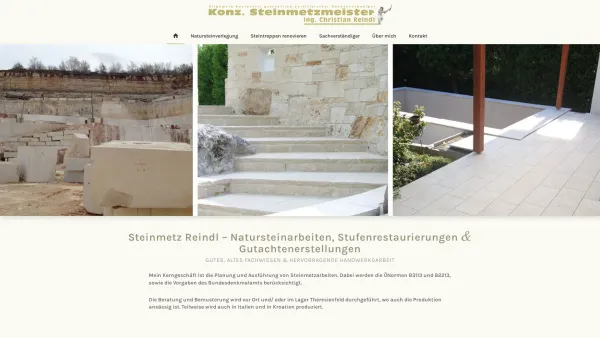 Website Screenshot: Steinmetzmeister Ing. Christian Reindl - Steinmetz Reindl – Naturstein Spezialist, Felixdorf, Niederösterreich - Date: 2023-06-15 16:02:34