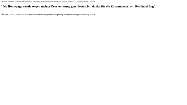 Website Screenshot: Ing. Reinhard Bog, Werksrepräsentanzen für die Industrie - Date: 2023-06-26 10:19:56
