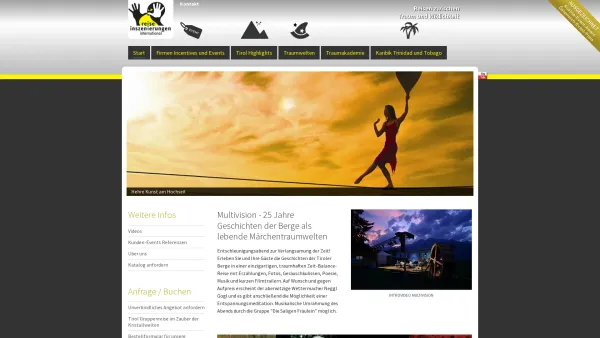 Website Screenshot: Reise Inszenierungen International ist ein vollkonzessioniertes Incentive  Eventreisebüro organisiert Reisen in die Karibik nach T - Start - Reise-Inszenierungen International - Date: 2023-06-26 10:19:56
