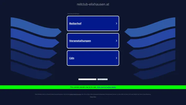 Website Screenshot: Reitclub Elixhausen - reitclub-elixhausen.at - Informationen zum Thema reitclub elixhausen. - Date: 2023-06-15 16:02:34