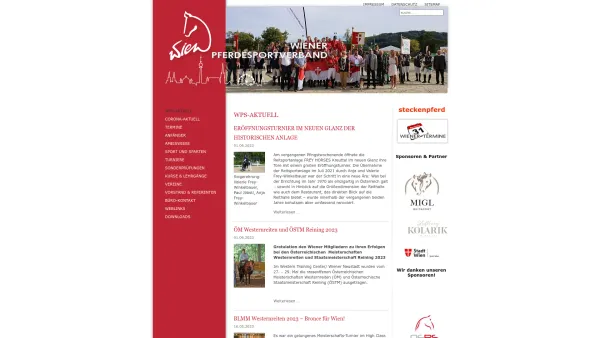 Website Screenshot: LFV-Aktuell Landesfachverband für Reiten und Fahren Wien - Aktuelle News - Wiener Pferdesportverband - Date: 2023-06-26 10:19:58
