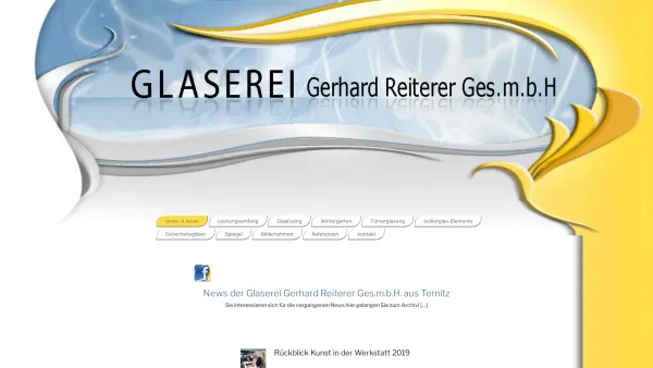Website Screenshot: Gerhard Reiterer Gesellschaft REDIRECT - Ihre Glaserei aus Ternitz - Date: 2023-06-14 10:44:45