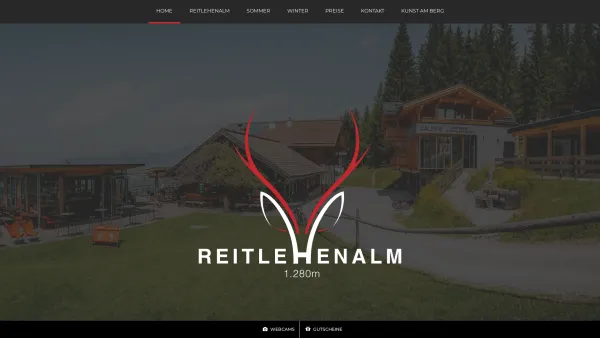 Website Screenshot: Urban Altenmark Ski und Berghütte Reitlehenalm Gästezimmer Salzburgerland - home - Reitelehenalm - Date: 2023-06-26 10:19:58
