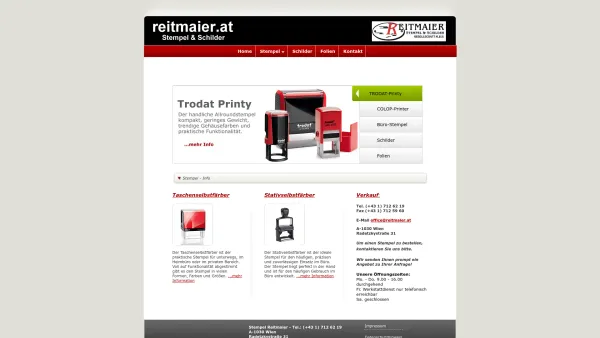 Website Screenshot: Reitmaier Stempel & Schilder GmbH - Stempel Reitmaier - Stempel und Schilder - Date: 2023-06-26 10:19:58