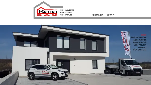 Website Screenshot: Reitter Bau GmbH - Reitter Bau - mein Baumeister - Date: 2023-06-26 10:19:58
