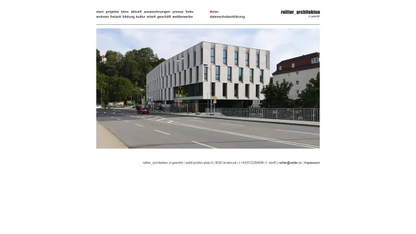 Website Screenshot: Helmut Reitter Architekt - reitter_architekten - Date: 2023-06-26 10:19:58