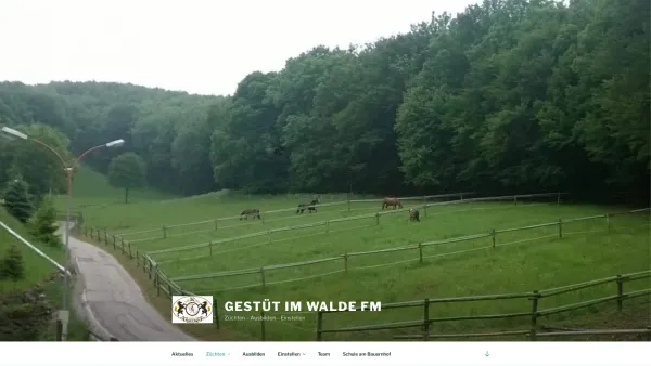 Website Screenshot: Reit u Zuchtstall Unbenanntes Dokument - Gestüt im Walde FM – Züchten – Ausbilden – Einstellen - Date: 2023-06-26 10:19:58
