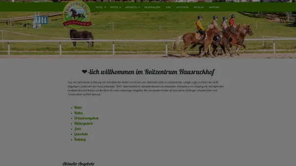 Website Screenshot: Reiter-Pension Hausruckhof Inh Josef Reitzentrum Hausruckhof - Hotel Reitzentrum Hausruckhof | Reitzentrum Hausruckhof - Date: 2023-06-26 10:19:59
