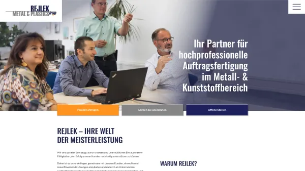 Website Screenshot: Karl Rejlek Gesellschaft REJLEK METAL PLASTICS GROUP - Rejlek Metal & Plastics Group | Österreich - Date: 2023-06-26 10:19:58