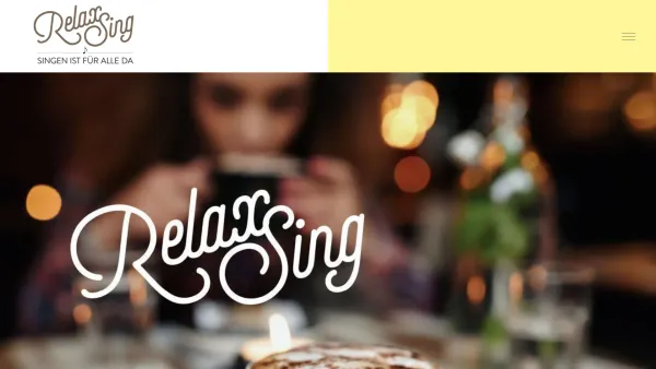 Website Screenshot: Relaxsing Singen ist für alle da! - RelaxSing - Singen ist für alle da - Date: 2023-06-26 10:19:59