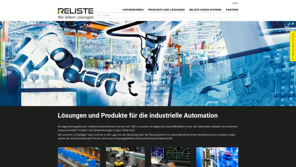 Website Screenshot: RELISTE GmbH Handel und Montage el. Geräte und Steuerungen - RELISTE | Startseite - Date: 2023-06-26 10:19:59