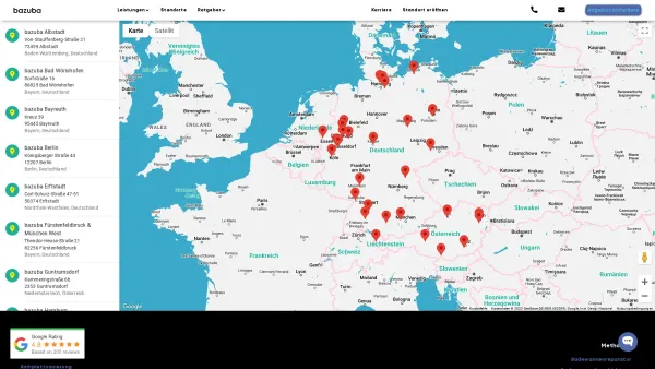 Website Screenshot: Remaill-Technik WIEN - Standorte | bazuba Badsanierung - Date: 2023-06-14 10:37:27