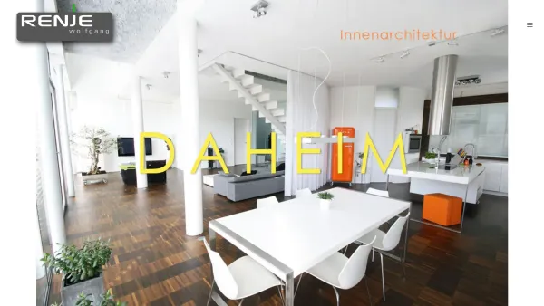 Website Screenshot: Renje Atelier fuer Innenarchitektur Architektur und Design - Home - Wolfgang Renje Design - Date: 2023-06-26 10:20:01