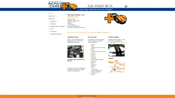 Website Screenshot: Repair&Care GmbH - repaircare.at - Home - Date: 2023-06-26 10:20:02