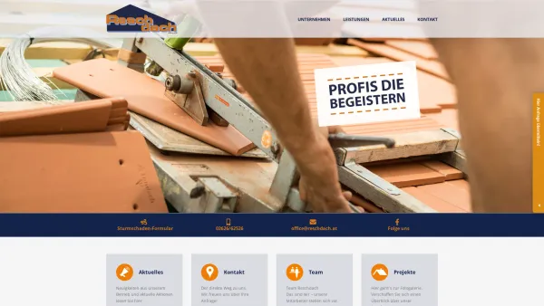 Website Screenshot: reschdach.at Dachdeckerei Spenglerei Resch - Home - RESCH - Dachdecker - Date: 2023-06-26 10:20:02