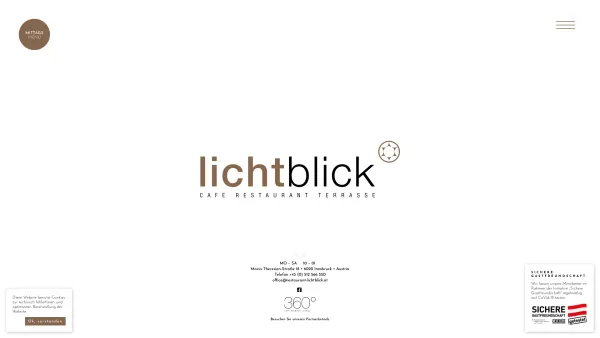 Website Screenshot: HerzlichRestaurant Lichtblick - Lichtblick – Cafe Restaurant Terrasse - Date: 2023-06-26 10:20:02