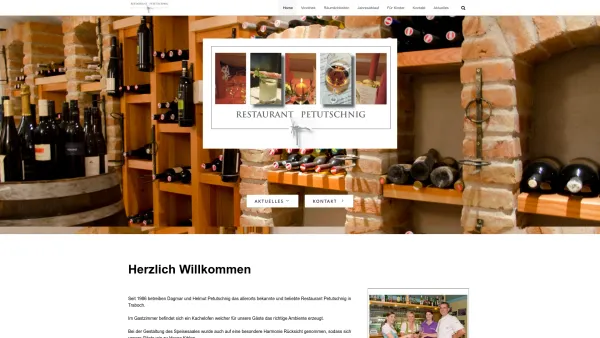 Website Screenshot: Helmut restaurant-petutschnig - Restaurant- Vinothek Petutschnig – Eine andere WordPress-Site. - Date: 2023-06-26 10:20:02
