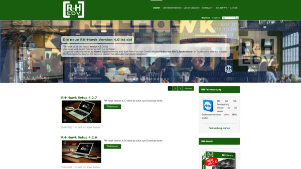 Website Screenshot: R&H EDV Rauscher Hackl OEG - Home: Rauscher & Hackl OG - Date: 2023-06-26 10:20:05