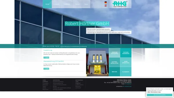 Website Screenshot: Robert Hörtner Gesellschaft RHG - RHG - Date: 2023-06-26 10:20:05