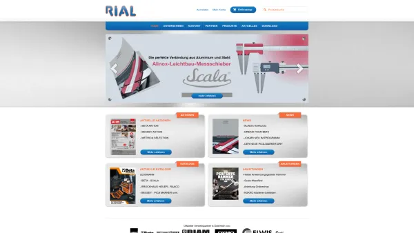 Website Screenshot: RIAL Werkzeuggroßhandels GmbH - Home - Rial Werkzeughandels GmbH - Date: 2023-06-26 10:20:05