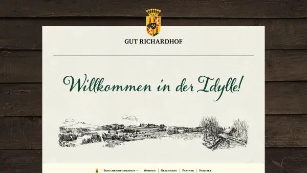Website Screenshot: Antoinette Poncioni-Drasche Hotel-Restaurant Richardhof Gumpoldskirchen - GUT RICHARDHOF - GUT RICHARDHOF - Date: 2023-06-26 10:20:08