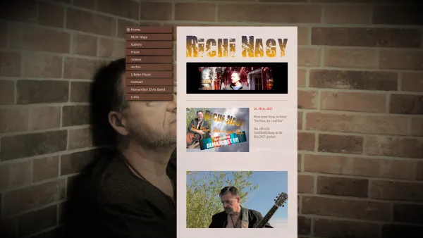 Website Screenshot: RICHI NAGY - RICHI NAGY / Likeke-Music / Remember Elvis Band / Musik / Wien - Date: 2023-06-26 10:20:08