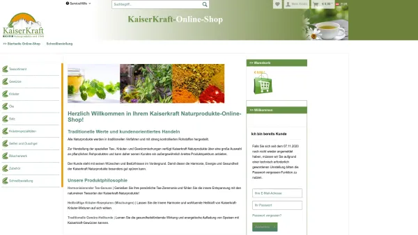Website Screenshot: Alfred Richter Gesellschaft m.b.H. Co. Richter Tee Kufstein Tirol Österreich - Kaiserkraft Online-Shop | Kaiserkraft - Richter Naturprodukte seit 1948 | KaiserKraft-Online-Shop - Date: 2023-06-26 10:20:08