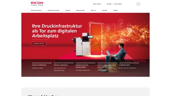 Website Screenshot: Pirkner Hans Ricoh Austria - Digitalisierung & Innovation am Arbeitsplatz | Ricoh Austria - Date: 2023-06-26 10:20:08