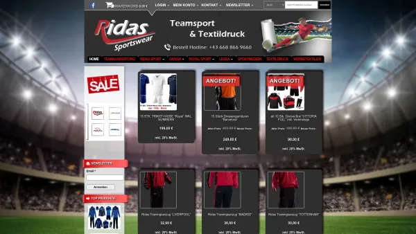 Website Screenshot: Ridas Sportswear - |http://www.ridas.shop - Date: 2023-06-26 10:20:08