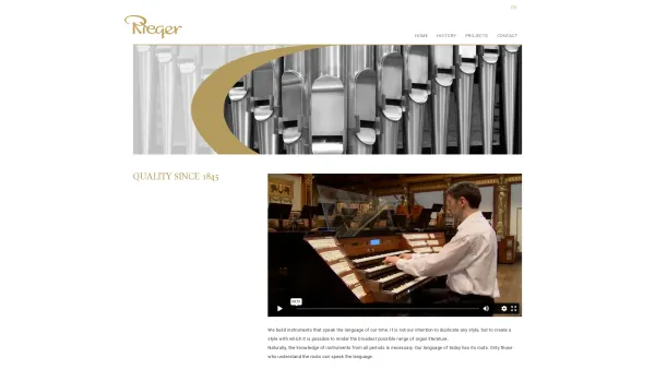 Website Screenshot: Rieger Orgelbau - Rieger Orgelbau - Date: 2023-06-26 10:20:08