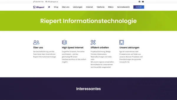 Website Screenshot: Riepert Informationstechnologie OHG - Startseite - Willkommen bei Riepert Informationstechnologie - Riepert IT - Date: 2023-06-14 10:44:48