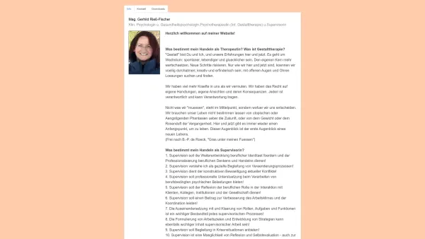 Website Screenshot: Rieß-Fischer Gerhild Mag Klin Gesundheits u Arbeitspsychologin Int Riess-Fischer - Mag. Gerhild Rieß-Fischer - Date: 2023-06-26 10:20:09