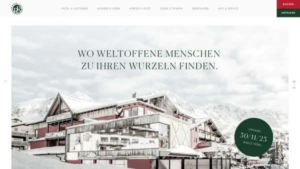 Website Screenshot: Friedrich Arnulf Obertauern Hotel Skiurlaub Salzburg Rigele-Royal Obertauern - Willkommen im Rigele Royal - Das 4*Superior Hotel in Obertauern - Date: 2023-06-26 10:20:09