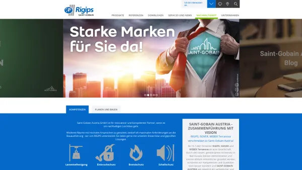 Website Screenshot: Rigips Austria GmbH - Gr. - Rigips Austria. Ihr kompetenter Partner im Trockenbau - Date: 2023-06-14 10:44:48