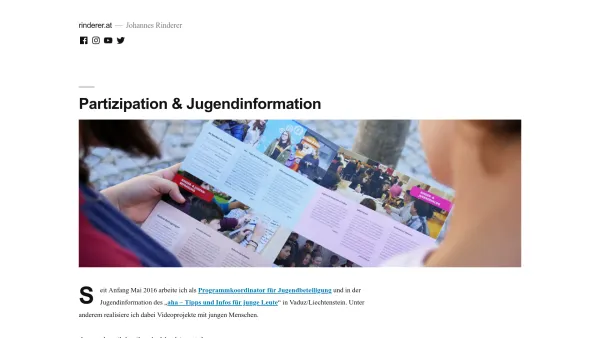 Website Screenshot: mediartist - rinderer.at – Johannes Rinderer - Date: 2023-06-26 10:20:11