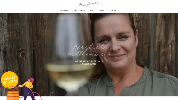 Website Screenshot: Weingut Gästehaus Ringbauer - Weinbau Ringbauer – Zeit zum Genießen. - Date: 2023-06-26 10:20:11